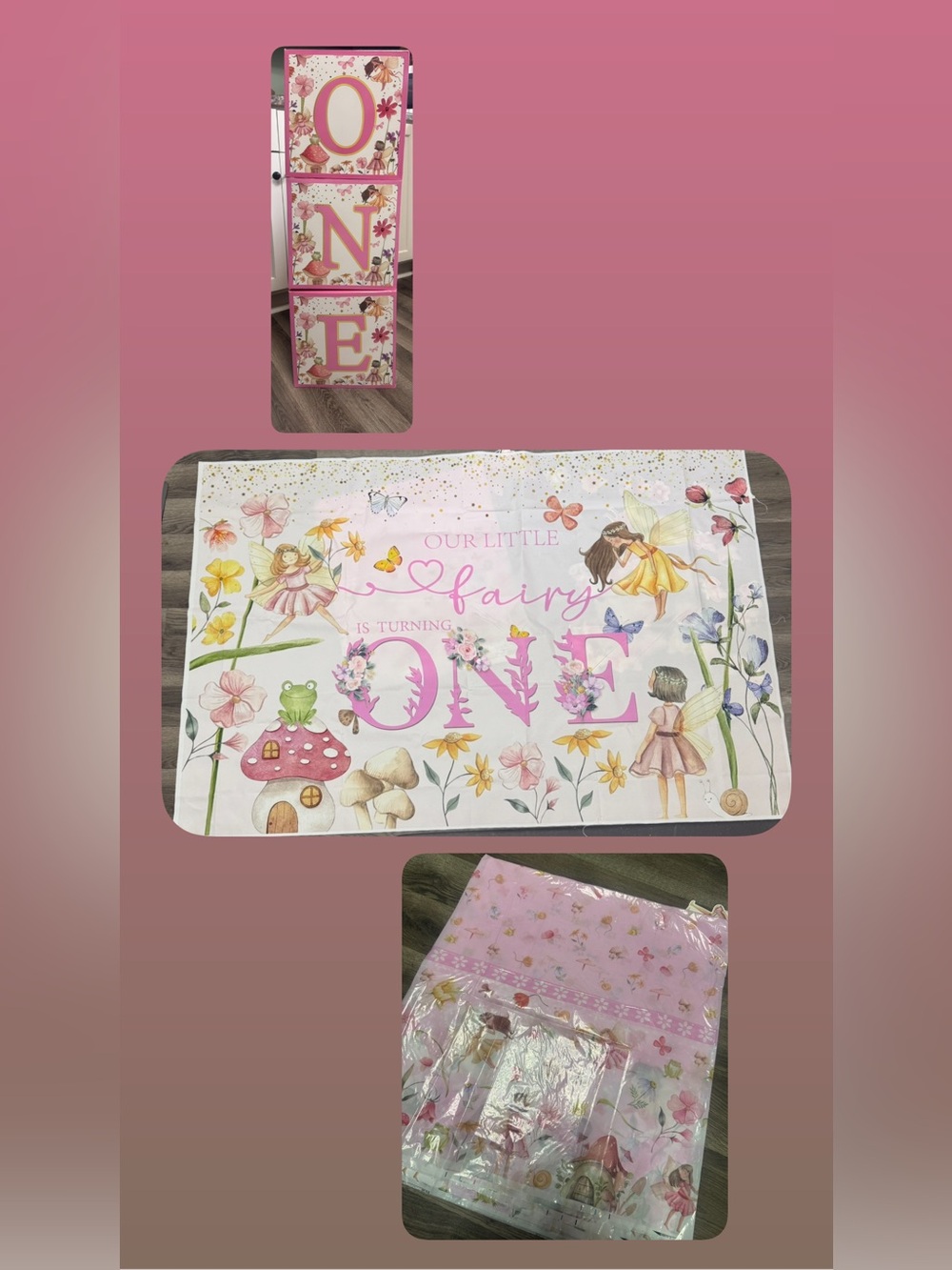 “Fairy First Birthday” Party Decoration Bundle